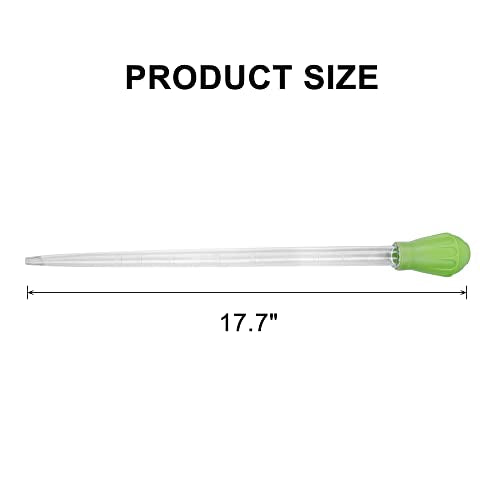18.7in Long Turkey Baster Aquarium Food Feeder Syringe 50ml Green