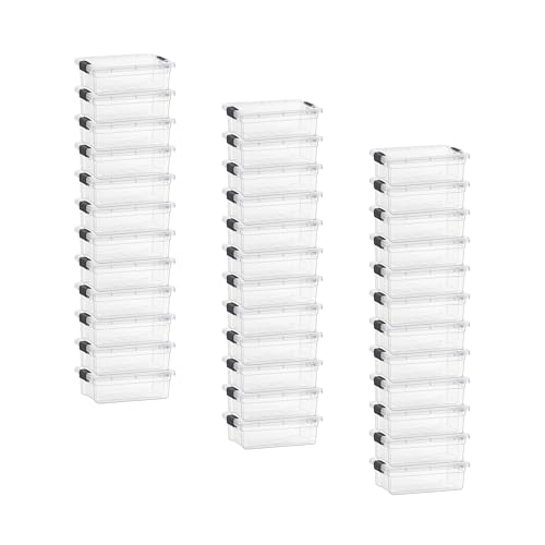 2.3 Quart Clear Plastic Storage Containers with Lids (36 Count)