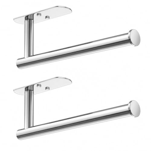 Self Adhesive Paper Towel Holder Under Cabinet Mount (2 Count)