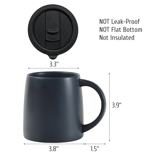 14 oz Ceramic Coffee Mug with Lid