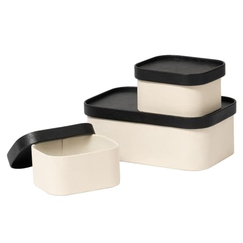 Decorative Storage Boxes with Lids (3 Count)