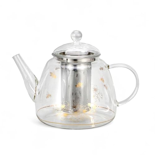 Heat Resistant Glass Teapot with Infuser