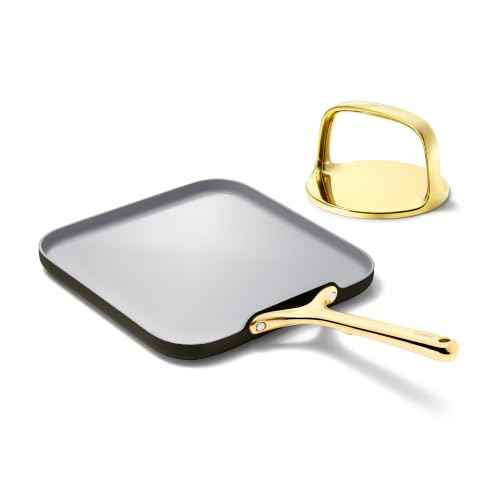 11" Non Stick Square Griddle Pan and 6" Grill Press Duo