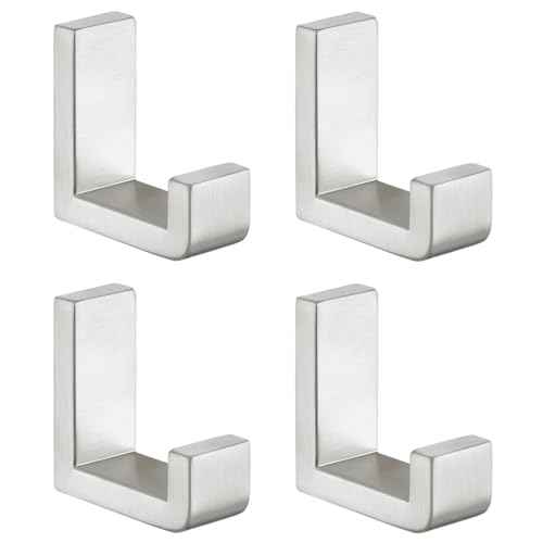Towel Hooks Brushed Nickel (4 Count)