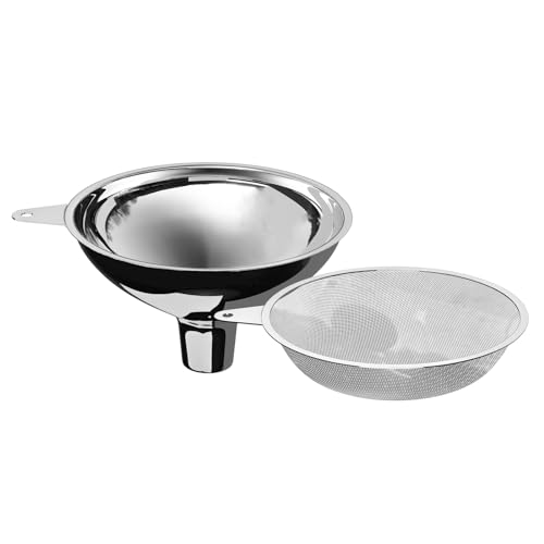 Stainless Steel Large Funnel with Filter