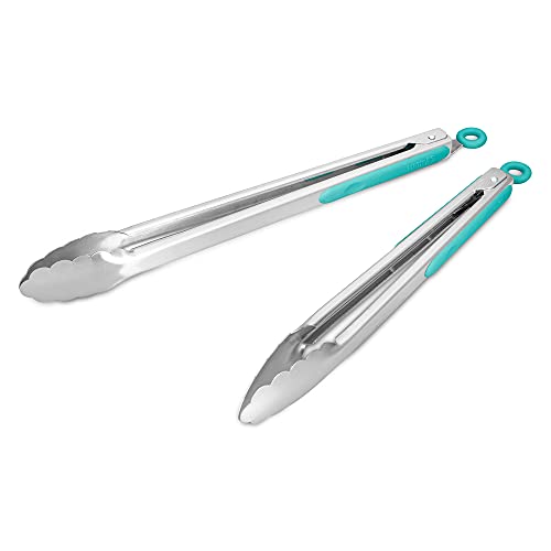 304 Stainless Steel Kitchen Cooking Tongs (2 Count)