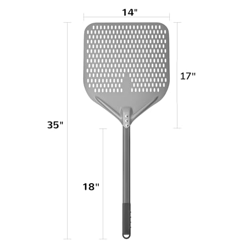 14" x 17" Perforated Pizza Peel