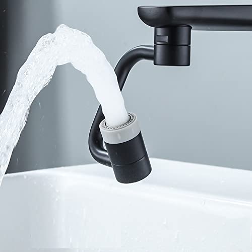 2 Packs Matte Black Rotating Faucet Extender Aerator (2 Count)