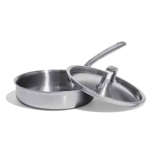 Cookware 1.75 Quart Stainless Steel Saute Pan
