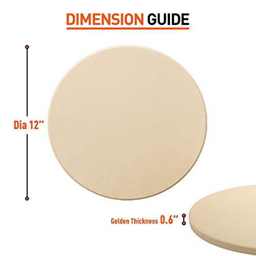 12 Inch Pizza Stone for Oven and Grill