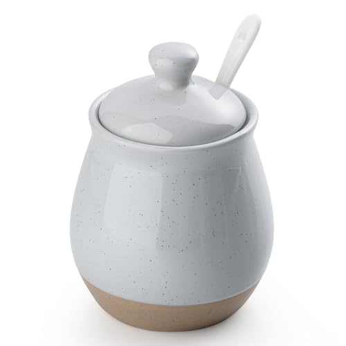 10oz Sugar Bowl with Lid and Spoon