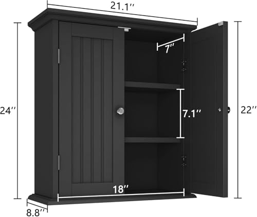 Bathroom Wall Cabinet Set of 2 (2 Count)