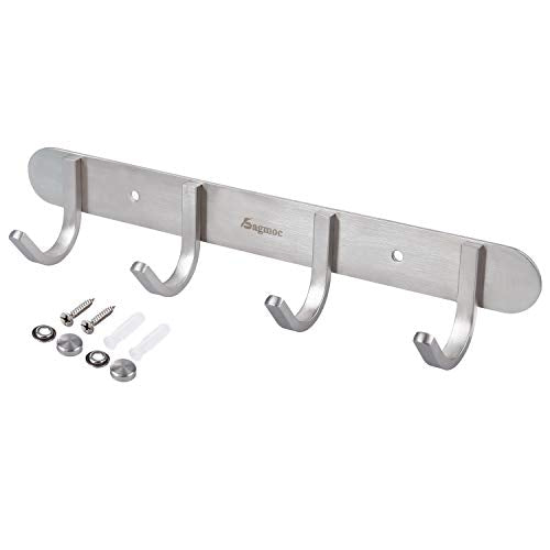 Coat Hook Rack Brushed Nickel