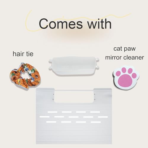 White Foldable Sink Cover