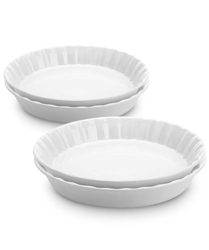 BTaT Ceramic Pie Pan for Baking (4 Count)