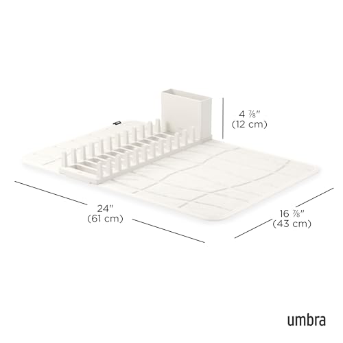 Udry Dish Drying Rack with Microfiber Mat