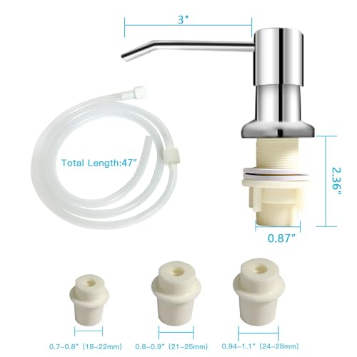 Dish Soap Dispenser for Kitchen Sink (3 Count)