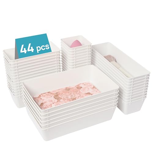 44 PCS Plastic Drawer Organizer Set (44 Count)