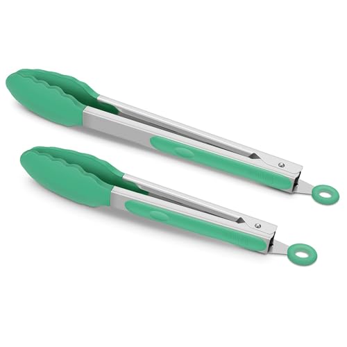 2 Pack Silicone Kitchen Tongs (2 Count)