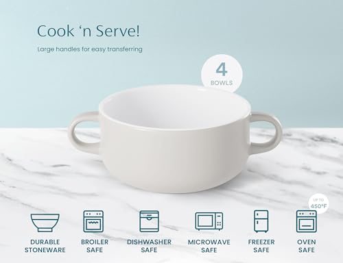 Soup Crocks Ceramic Bowls (4 Count)