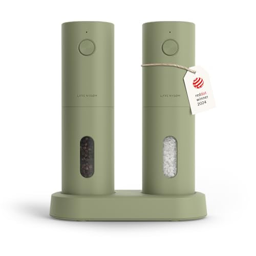 Electric Salt and Pepper Grinder Set