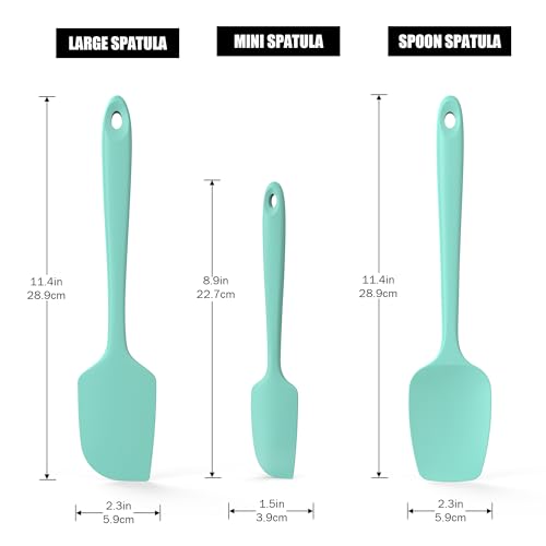 600°F Heat Resistant Silicone Spatula Scrapers (3 Count)