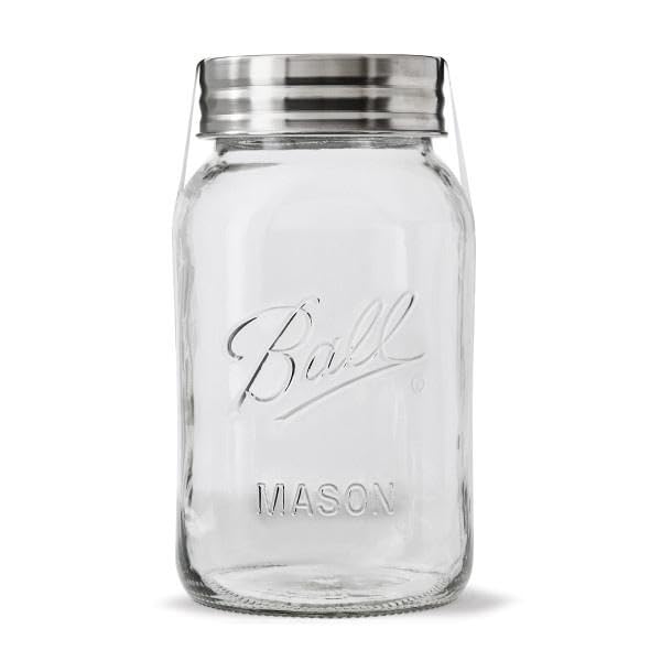 Regular Mouth Glass Mason Jars with Lids and Bands (12 Count)
