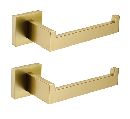 Toilet Paper Holder Brushed Gold (2 Count)