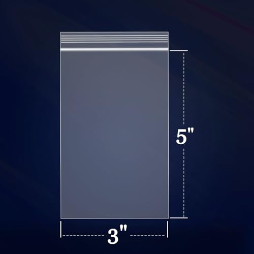 500 Count 3" x 5" Small Zip Bags