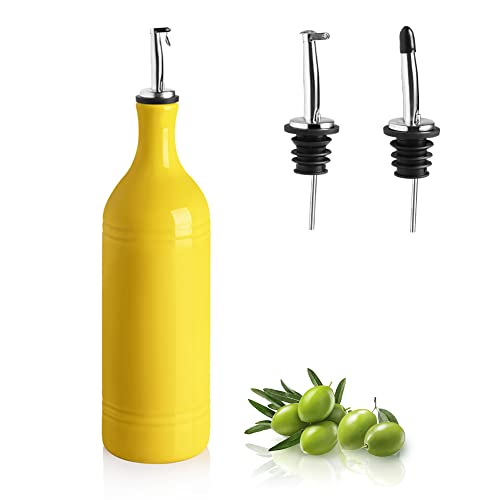 Sweejar Large Ceramic Olive Oil Dispenser Bottle