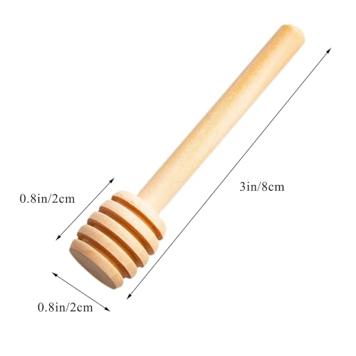 70 Pcs Bulk Wooden Honey Dipper Sticks