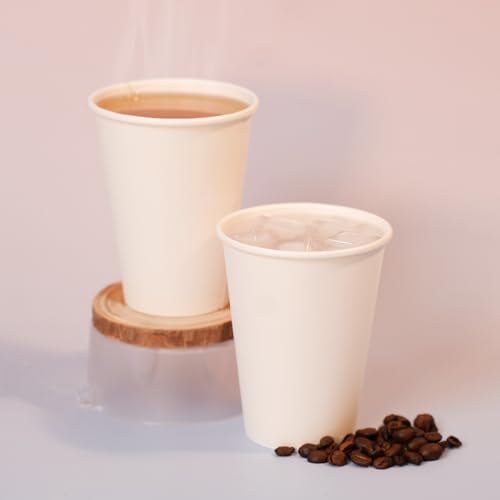 Disposable Paper Coffee Cups 12 oz 500 Count Bulk