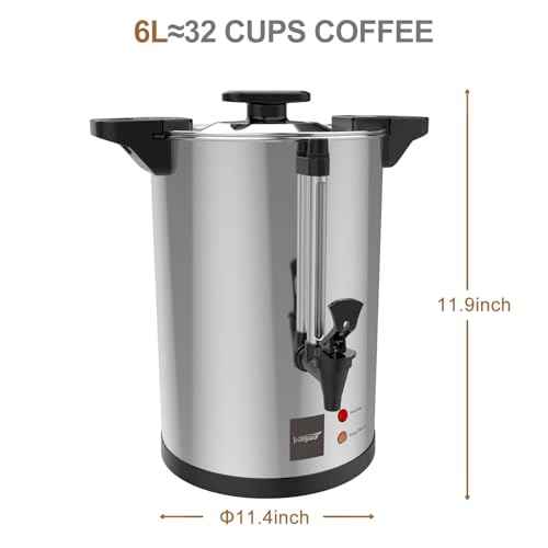 32 Cup Commercial Stainless Steel Electric Coffee Urn