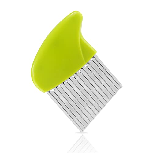 Stainless Steel Potato Crinkle Cutter Carrot Wavy Knife French Fry Slicer Vegetable Wavy Chopper