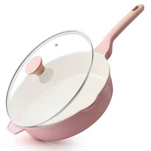 Nonstick Ceramic Skillet with Lid 11