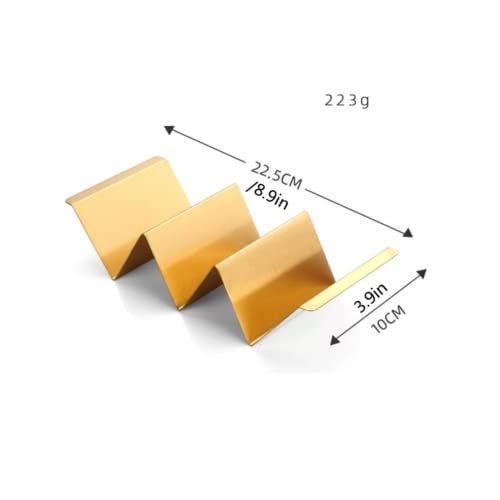 Gold Taco Holder Stand with Handles for Party