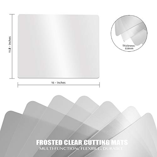 Flexible Plastic Cutting Boards for Kitchen (4 Count)