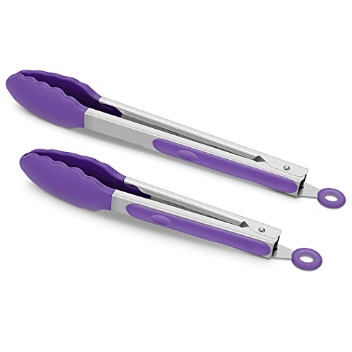 2 Pack Silicone Kitchen Tongs (2 Count)