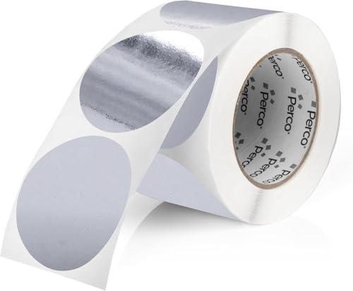 Metallic Silver Round Circle Dot Sticker 3
