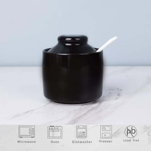 8 oz Sugar Bowl with Lid and Spoon