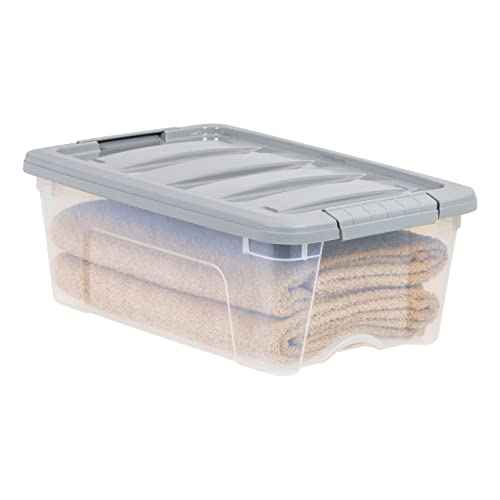 Plastic Storage Containers with Secure Latching Lids (6 Count)