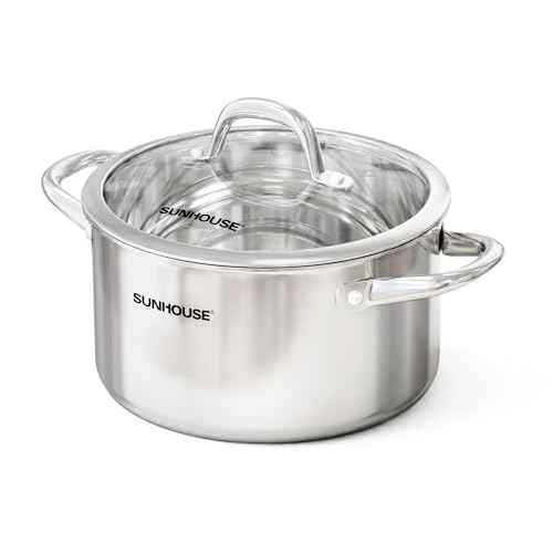 Whole Clad 12 Quart Stainless Steel Stock Pot with Lid