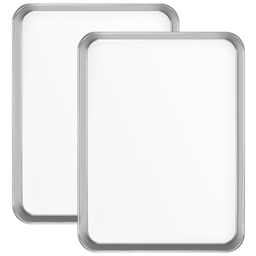Commercial Grade Heavy Duty Baking Sheets Set of 2