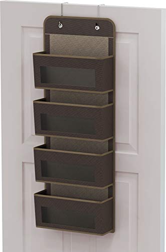 4 Clear Window Pocket Over Door Hanging Organizer