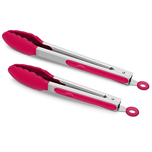 2 Pack Silicone Kitchen Tongs (2 Count)