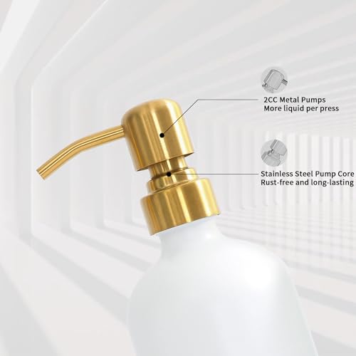 Gold Soap Dispenser Bathroom Set (2 Count)