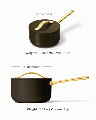 Non Stick 1.75 qt Ceramic Sauce Pan with Lid