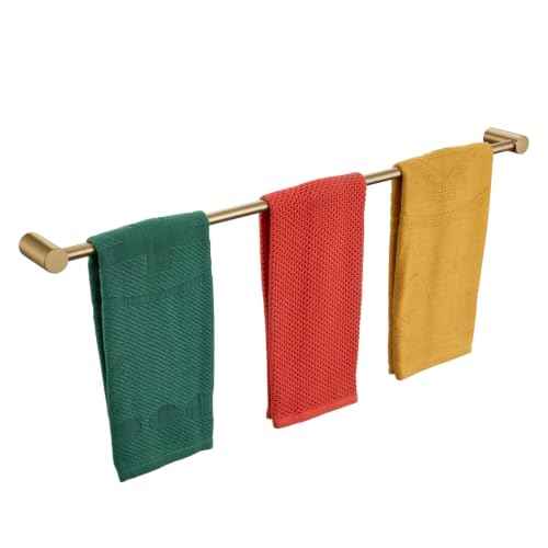 Towel Bar Champagne Bronze 32'' Bath Towel Rack Holders Single Rail for Bathroom Wall Mounted Stainless Steel Bathroom Hardware