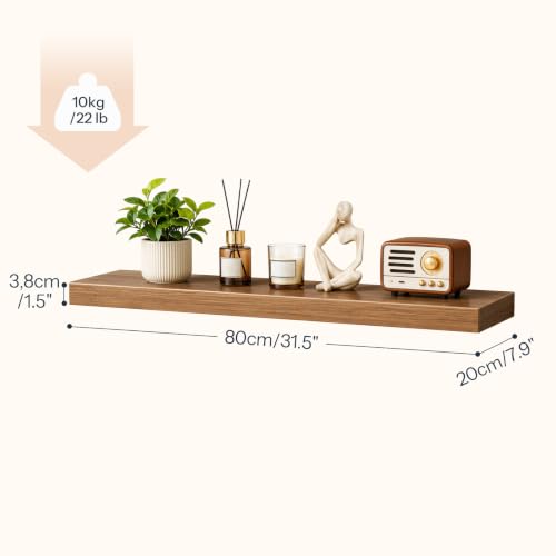 31.5" Floating Shelves for Wall (2 Count)