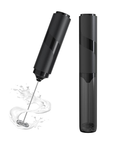 Milk Frother Handheld with Cover